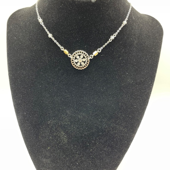 3 Piece Mixed Metal and Crystal Choker Set - Picture 4 of 4